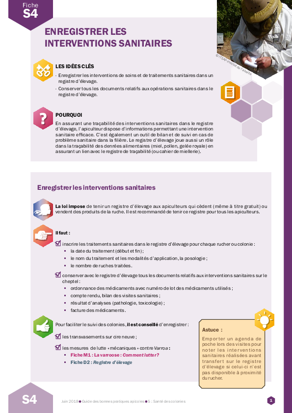 Enregistrer les interventions sanitaires